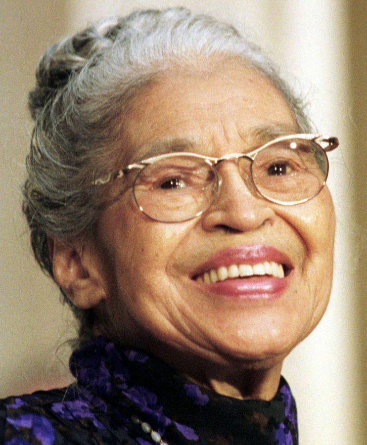 Rosa Parks in June 1999, when she was presented with a Congressional Gold Medal.