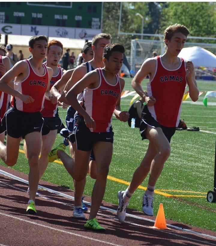 Camas Track Takes Districts
