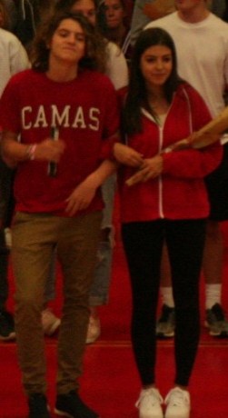 Martin Pictured getting introduced as a homecoming court nominee