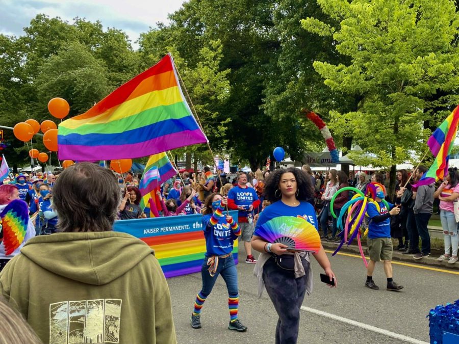 Photo courtesy: Maggie Lind from the Portland Pride parade, 2022.