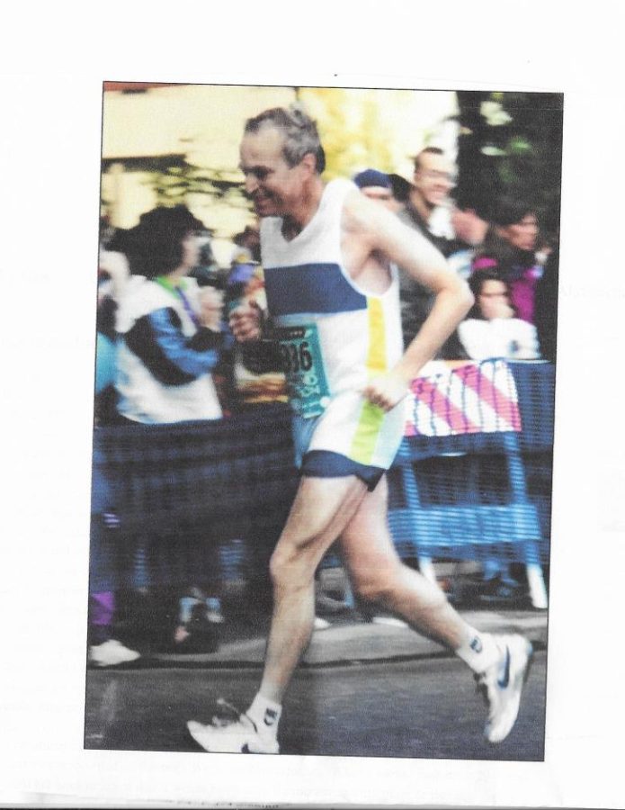 Kotsovos running in a marathon.