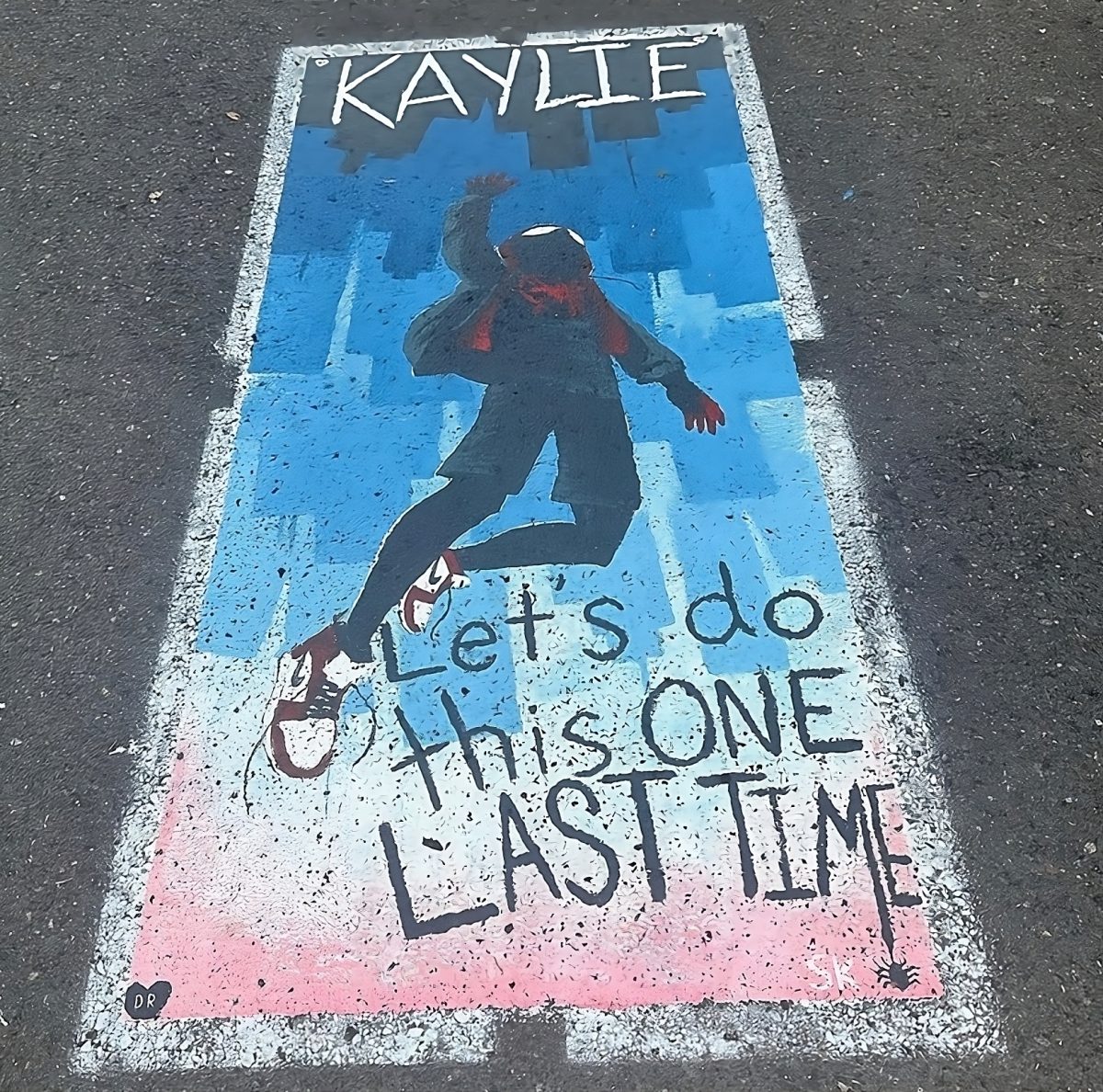 Senior Kaylie Demerritts Spiderman-themed parking spot