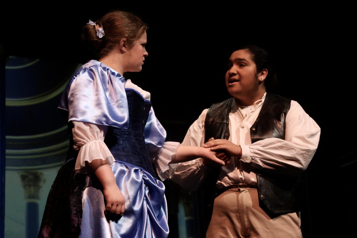 CHS seniors Lucy Farland and Angelo Luchini in the fall musical, A Midsummer Nights Dream, courtesy of CHS Yearbook