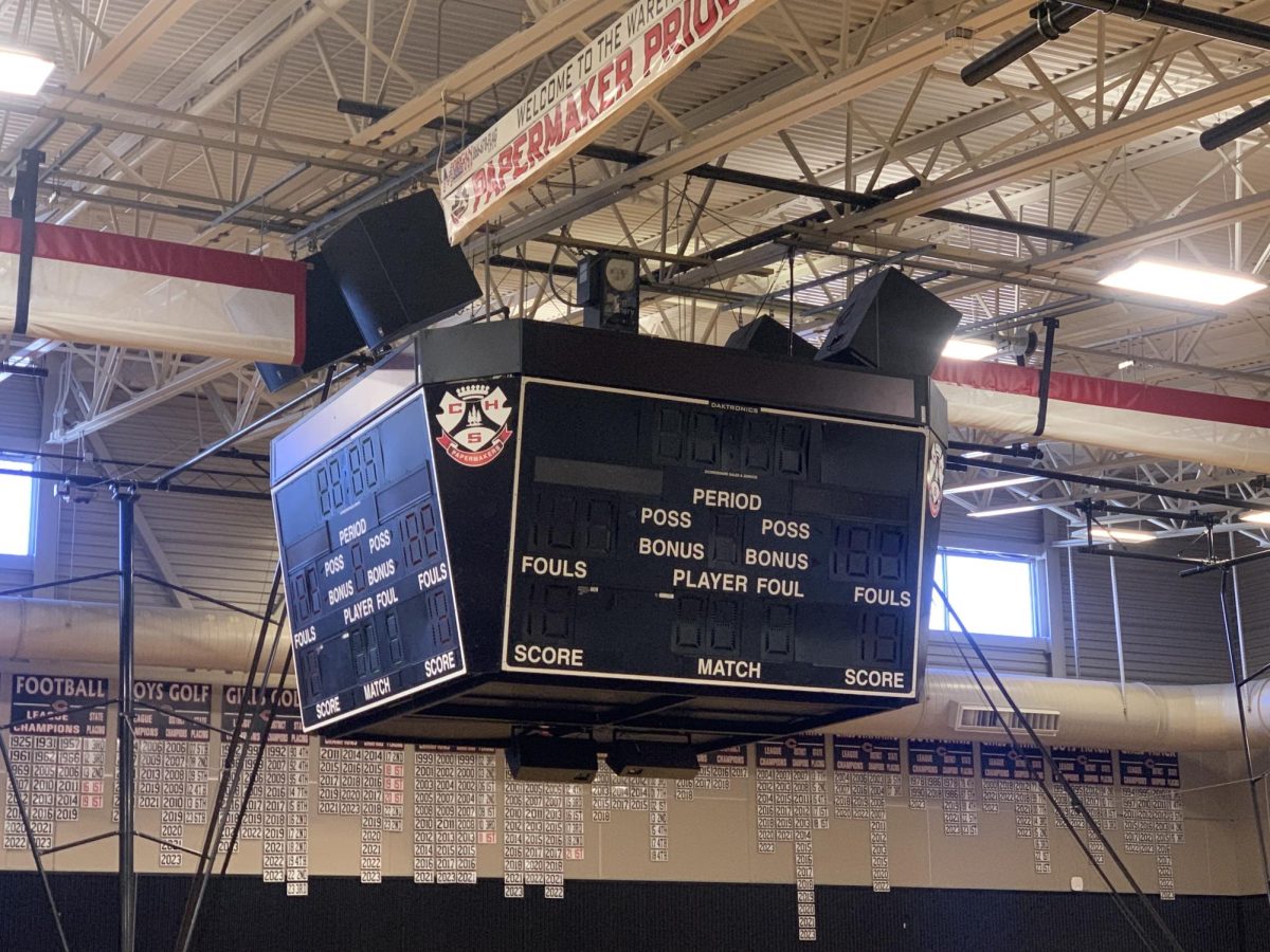 The Camas High School Overhead Scoreboard