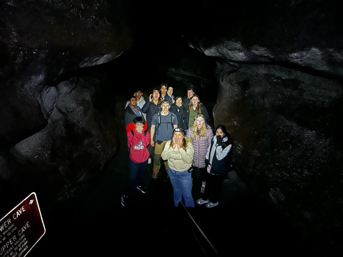 MST at the Ape Caves on senior skip day, courtesy of Tyler Sutherland.