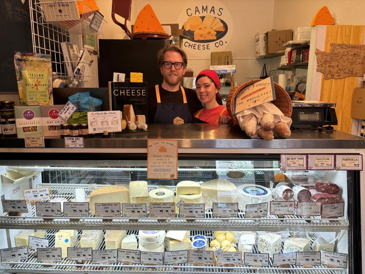 Camas Cheese Co. owners Andy and Tiffany Regan.