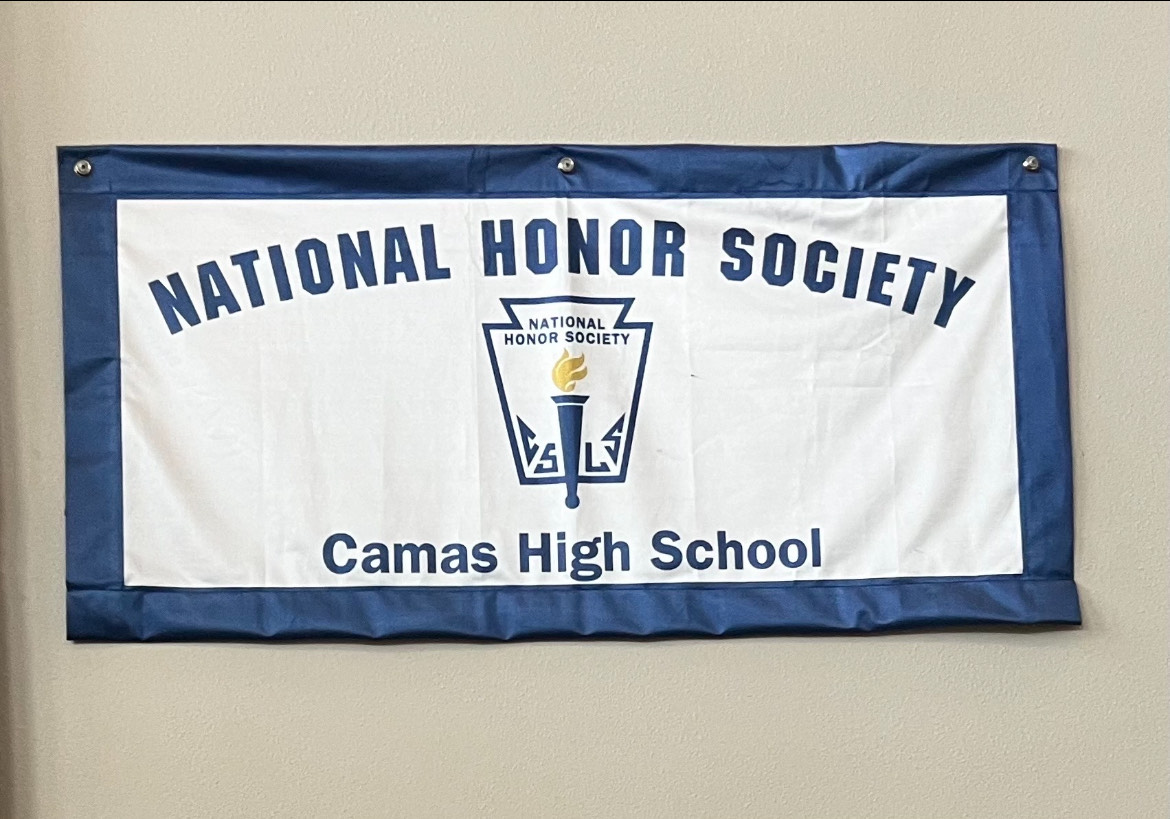 National Honor Society (NHS) club banner