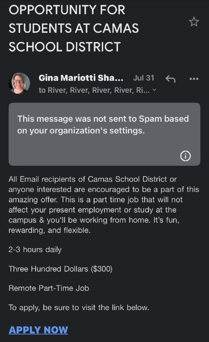 Students across received a scam email detailing an exclusive job opportunity 