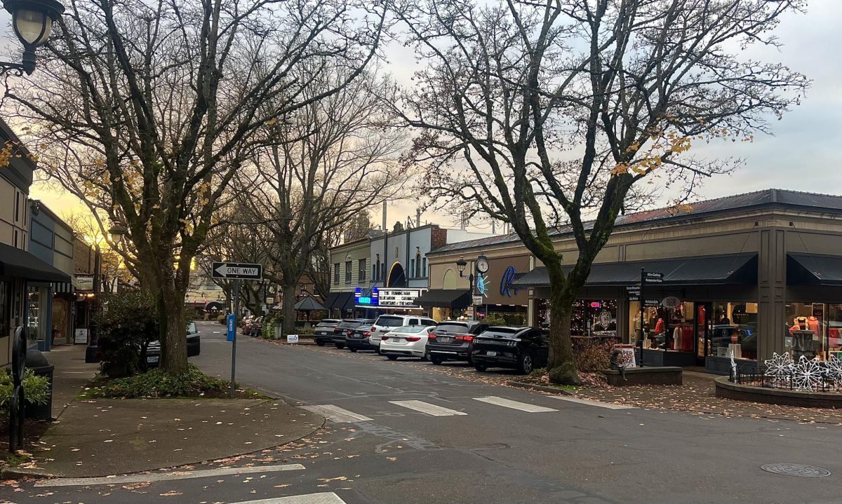 Downtown Camas where the annual Golden Ticket event is held