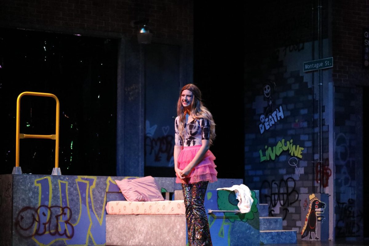 Adisynn Ackley during the final dress rehearsal for Romeo and Juliet