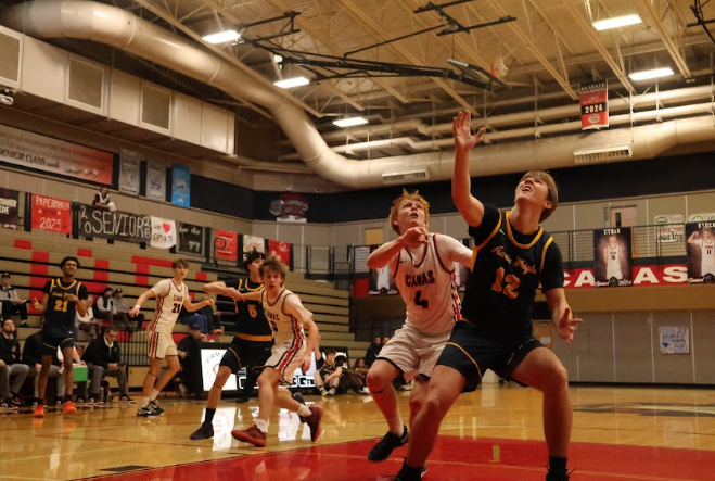 Varsity boys basketball played (and won) a fierce game against Annie Wright on Jan. 24