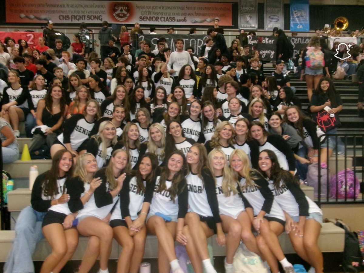 CHS seniors enjoying the fun assembly activities (courtesy of Lacamas Yearbook)