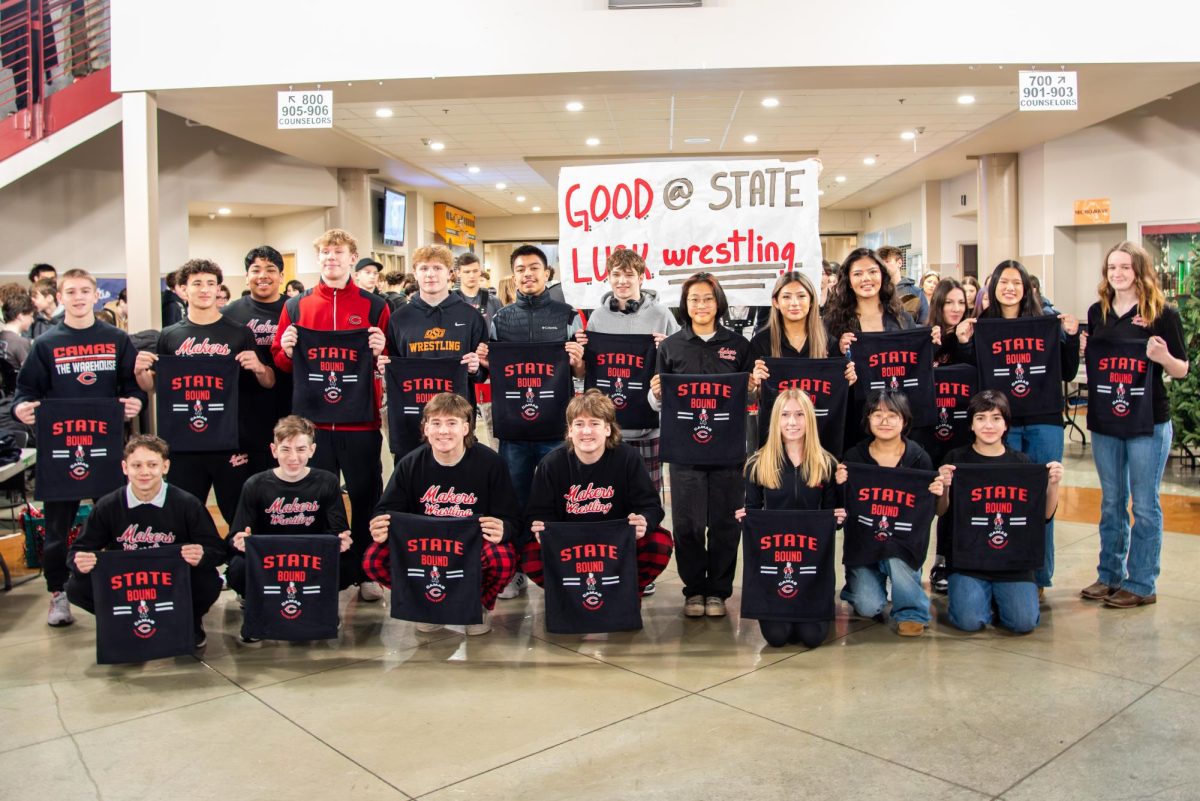 The wrestlers from Camas High School who will move on to the state championship