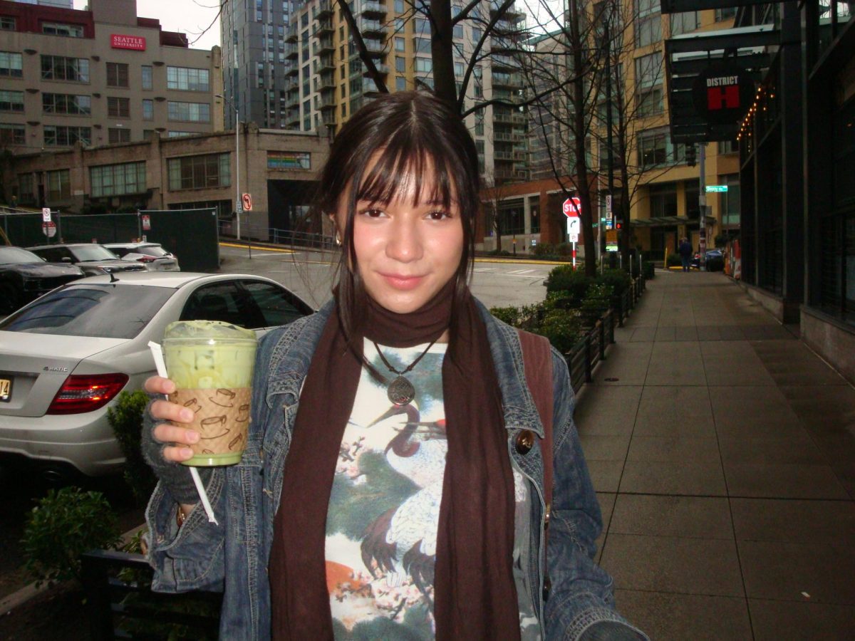 Grace Sorensen and her matcha (courtesy of Grace Sorensen)