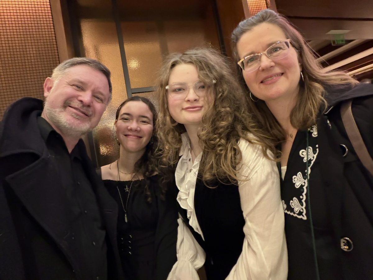 Claire Geslot-Ferreira with her host family (courtesy of Claire Geslot-Ferreira)